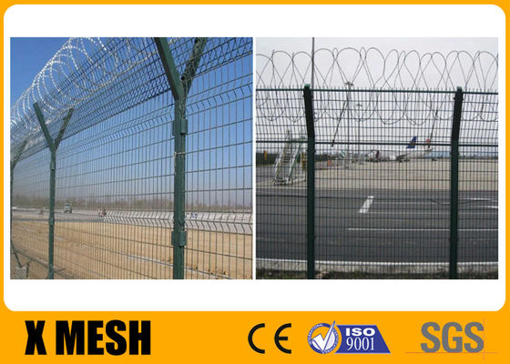 Сопротивление ржавчины длины загородки службы безопасности аэропорта 2.5m высокое 3m длинное используя жизнь